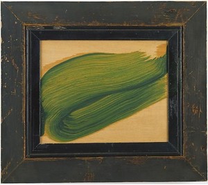 Howard Hodgkin, Leaf, 2007–09. Oil on wood, 9 ⅞ × 11 ⅜ inches (25.1 × 28.9 cm) © Howard Hodgkin Estate