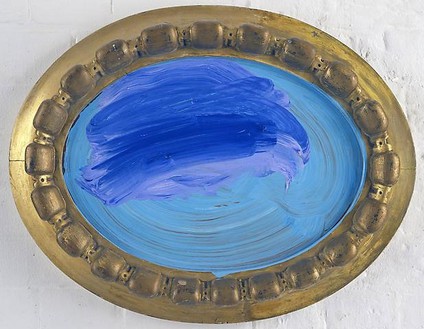 Howard Hodgkin, Sky, 2005–09 Oil on wood, 18 ½ × 23 ¾ inches (47 × 60.3 cm)© Howard Hodgkin Estate