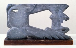 David Smith, Sewing Machine, 1943. Danby blue marble, 12 × 22 × 2 ½ inches (30.5 × 55.9 × 6.4 cm)