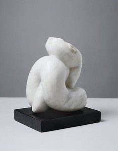 Henry Moore, Snake, 1924. Marble, 7 × 4 × 6 inches (17.8 × 10.2 × 15.2 cm)