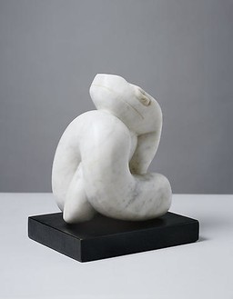 Henry Moore, Snake, 1924 Marble, 7 × 4 × 6 inches (17.8 × 10.2 × 15.2 cm)