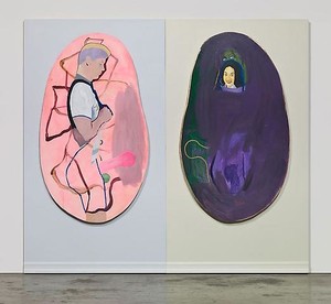 Mike Kelley, Untitled 4, 2008–09. Acrylic on wood panels, 102 × 116 inches (259.1 × 294.6 cm)