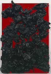 Piotr Uklański, Untitled (Lava), 2009. Resin on aluminum panel, 73 × 51 ½ × 11 inches (185.4 × 130.8 × 27.9 cm)