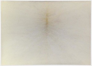 Richard Wright, Untitled (3.3.2009), 2009. Gold leaf on paper, 32 11/16 × 45 ⅞ inches (83 × 116.5 cm)