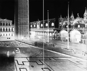 Vera Lutter, San Marco, Venice XIX: December 1, 2005, 2005. Unique gelatin silver print, 2 panels: 92 ¼ × 112 ½ inches framed overall (234.3 × 285.8 cm)