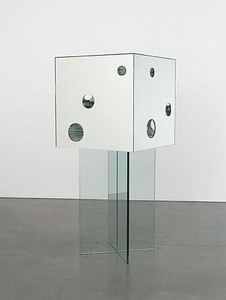Yayoi Kusama, Passing Winter, 2005. Mirror and glass, 74 13/16 × 31 ½ × 31 ½ inches (190 × 80 × 80 cm)