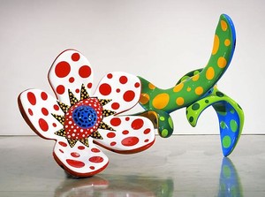 Yayoi Kusama, Flowers That Bloom at Midnight M1, 2009. Fiberglass-reinforced plastic, metal and all-weather urethane paint, 85 ⅞ × 71 ¼ × 116 ⅛ inches (218 × 181 × 295 cm) Photo by Douglas M. Parker Studio