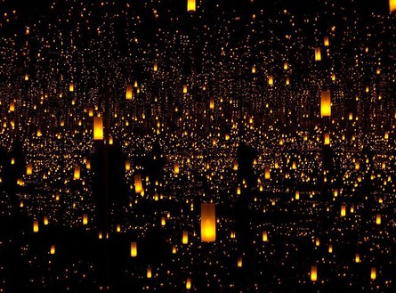 Yayoi Kusama, Aftermath of Obliteration of Eternity, 2009 (view 4) Mixed media installation, 163 ½ × 163 ½ × 113 ¼ inches (415 × 415 × 287.4 cm), edition of 3