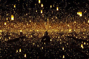 Yayoi Kusama, Aftermath of Obliteration of Eternity, 2009 (view 3). Mixed media installation, 163 ½ × 163 ½ × 113 ¼ inches (415 × 415 × 287.4 cm), edition of 3