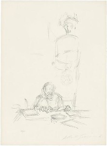 Alberto Giacometti, Mère de l’artiste, lisant I, 1963. Lithograph, 26 ¾ × 19 ¾ inches (68 × 50 cm) © Succession Alberto Giacometti (Fondation Giacometti + ADAGP), Paris 2010