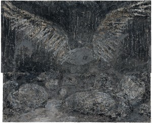Anselm Kiefer, San Loreto, 2009–10. Oil, emulsion, acrylic, and shellac on canvas, 185 × 220 ½ × 3 ⅞ inches (470 × 560 × 10 cm) © Anselm Kiefer