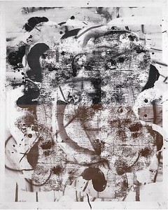 Christopher Wool, Untitled, 2009. Silkscreen ink on linen, 120 × 96 inches (304.8 × 243.8 cm)