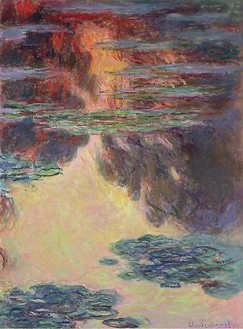 Claude Monet Nymphéas, 1907 Oil on canvas 39 1/2 × 28 3/4 inches (100 × 73 cm) Musée Marmottan Monet, Paris