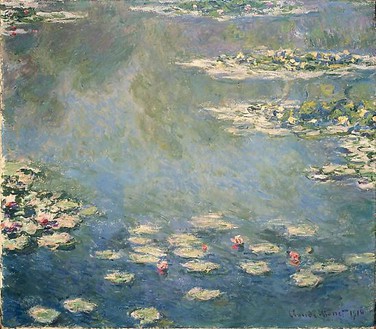 Claude Monet, Nymphéas, 1906 Oil on canvas, 32 × 36 ¼ inches (81 × 92 cm)