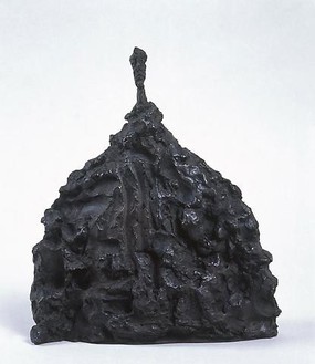 Alberto Giacometti, Buste d’homme, 1956 Bronze, 13 ⅞ × 12 ⅛ × 3 ⅞ inches (35.1 × 30.8 × 9.9 cm), edition of 8© Succession Alberto Giacometti (Fondation Giacometti + ADAGP), Paris 2010