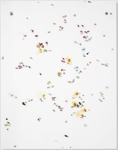 Damien Hirst, Passover, 2008–09. Metal, resin, and plaster pills and watercolor on canvas, 45 × 35 inches (114.3 × 88.9 cm) © Damien Hirst. All rights reserved, DACS 2010. Photo: Prudence Cuming Associates
