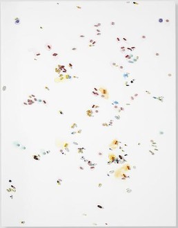 Damien Hirst, Passover, 2008–09 Metal, resin, and plaster pills and watercolor on canvas, 45 × 35 inches (114.3 × 88.9 cm)© Damien Hirst. All rights reserved, DACS 2010. Photo: Prudence Cuming Associates