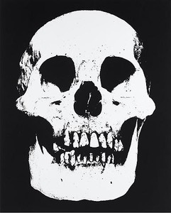 Damien Hirst, Botulinum, 2010. UV ink and charcoal on canvas, 72 × 57 ½ inches (183 × 146 cm) © Damien Hirst. All rights reserved, DACS 2010. Photo: Prudence Cuming Associates