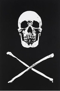 Damien Hirst, Cytisine, 2010. UV ink and charcoal on canvas, 90 × 60 inches (228.6 × 152.4 cm) © Damien Hirst. All rights reserved, DACS 2010. Photo: Prudence Cuming Associates