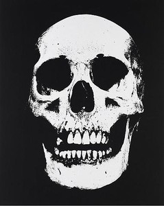 Damien Hirst, Hydrochloric Acid, 2010. UV ink and charcoal on canvas, 72 × 57 ½ inches (183 × 146 cm) © Damien Hirst. All rights reserved, DACS 2010. Photo: Prudence Cuming Associates