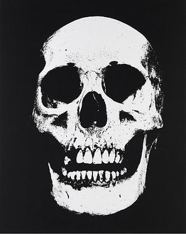 Damien Hirst, Hydrochloric Acid, 2010 UV ink and charcoal on canvas, 72 × 57 ½ inches (183 × 146 cm)© Damien Hirst. All rights reserved, DACS 2010. Photo: Prudence Cuming Associates