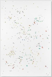 Damien Hirst, From Safety to Where, 2008–09. Metal, resin, and plaster pills and watercolor on canvas, 108 × 72 inches (274.3 × 182.9 cm) © Damien Hirst. All rights reserved, DACS 2010. Photo: Prudence Cuming Associates