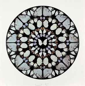 Damien Hirst, Psalm Print: Benedictus Dominis, 2009. Silkscreen print with glaze, 43 × 42 ⅜ inches (109 × 107.5 cm), edition of 50 © Damien Hirst and Hirst Holdings Ltd. All rights reserved, DACS 2010