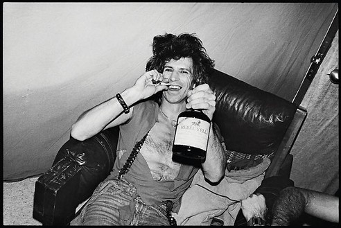 Jean Pigozzi, Keith Richards, Meadowlands Arena, New Jersey, USA, 1981, 1981 Archival pigment print, 11 × 14 inches (27.9 × 35.6 cm), edition of 30