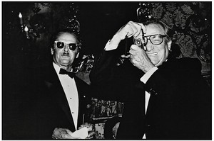 Jean Pigozzi, Jack Nicholson and Willy Rizzo, Venice, Italy, 1991, 1991. Archival pigment print, 11 × 14 inches (27.9 × 35.6 cm), edition of 30 © Jean Pigozzi