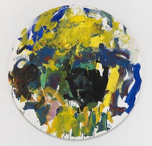 Joan Mitchell, Tondo, 1991. Oil on canvas, 59 inches diameter (149.9 cm) © Estate of Joan Mitchell. Courtesy of the Joan Mitchell Foundation