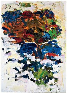 Joan Mitchell, Yves, 1991. Oil on canvas, 110 ¼ × 78 ¾ inches (280 × 200 cm) © Estate of Joan Mitchell. Courtesy of the Joan Mitchell Foundation