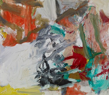 Willem de Kooning, Untitled XXIV, 1977 Oil on canvas, 70 × 80 inches (177.8 × 203.2 cm)© 2010 The Willem de Kooning Foundation/Artists Rights Society (ARS), New York. Photo: Douglas M. Parker Studio