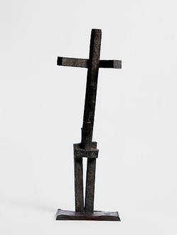 Pablo Picasso, Homme, 1958 Bronze, 22 × 7 ¾ × 6 inches (56.2 × 20 × 15.5 cm), edition of 2© 2010 Estate of Pablo Picasso/Artists Rights Society (ARS), New York
