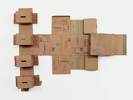 Robert Rauschenberg, Nabisco Shredded Wheat (Cardboard), 1971 Cardboard, 70 × 95 × 11 inches (177.8 × 241.3 × 27.9 cm)