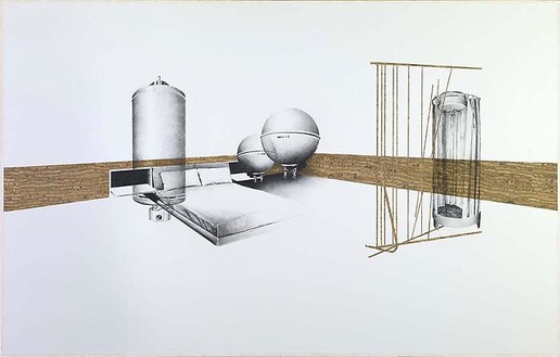 Tatiana Trouvé, Untitled (from the series 'Intranquility'), 2010 Crayon on paper mounted on canvas, 60 ¼ × 94 ½ inches (153 × 240 cm)