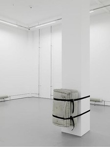 Tatiana Trouvé, Untitled (Mattress), 2010. Concrete and metal, 32 × 23 ⅝ × 22 ⅜ inches (81 × 60 × 57 cm)