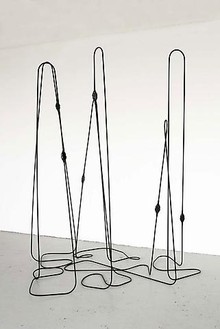 Tatiana Trouvé, Untitled (Plugs N°6), 2009 Metal and rubber, 87 × 72 ⅜ × 60 ⅝ inches (221 × 184 × 154 cm)
