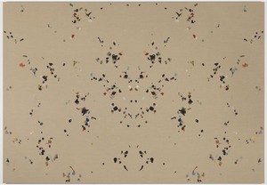 Adam McEwen, New York, New York, 2011. Chewing gum on linen, 90 × 130 inches (228.6 × 330.2 cm)