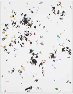 Adam McEwen, Frankfurt, 2011 Acrylic and chewing gum on canvas, 90 × 70 inches (228.6 × 177.8 cm)
