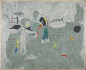 Arshile Gorky, The Limit, 1947. Oil on paper, mounted on canvas, 50 ¾ × 62 inches (128.9 × 157.5 cm)