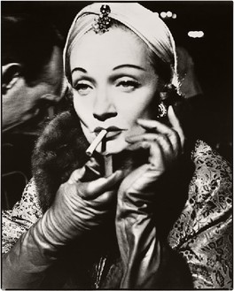RICHARD AVEDON Early Paris Fashion Portfolio: Marlene Dietrich, turban by Dior, The Ritz, Paris, 1955, 1978 Portfolio of 11 gelatin silver prints 14 × 18 inches each (35.6 × 45.7 cm) Ed. of 75 © The Richard Avedon Foundation 