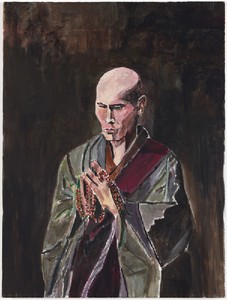 Bob Dylan, The Monk, 2009. Acrylic on canvas, 48 × 36 inches (121.9 × 91.4 cm) © Bob Dylan