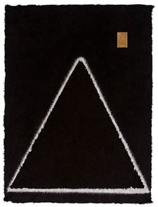 Mira Schendel, Untitled, 1978. Ecoline and gold on Artisanal paper, 15 11/16 × 11 13/16 inches (40 × 30 cm)