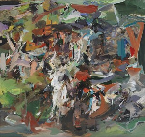 CECILY BROWN The Haunter, 2010 Oil on linen 97 × 103 inches (246.4 × 261.6 cm). 