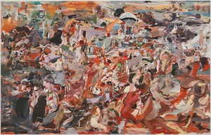 Cecily Brown, The Green, Green Grass of Home, 2010. Oil on linen, 97 × 151 inches (246.4 × 383.5 cm)