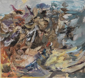 Cecily Brown, Wake, Awake, for Night is Flying, 2010. Oil on linen, 89 × 97 inches (226.1 × 246.4 cm)