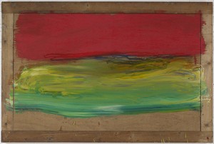 Howard Hodgkin, Red Sky at Night, 2001–11. Oil on wood, 38 × 57 ⅛ inches (96.5 × 145.1 cm) © Howard Hodgkin Estate