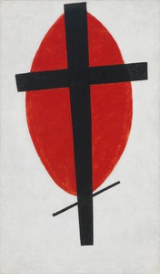 Kazimir Malevich, Mystic Suprematism, 1920–27. Oil on canvas, 39 ⅜ × 23 ⅝ inches (100.5 × 60 cm)