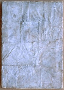 Piero Manzoni, Achrome, 1958–59. Canvas in square and kaolin, 13 13/16 × 9 13/16 inches (35 × 25 cm)