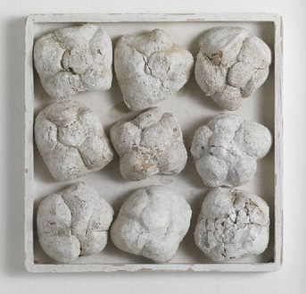 Piero Manzoni, Achrome, c. 1962 Bread and kaolin mounted on board, 10 ⅜ × 10 ⅜ inches (26.5 × 26.5 cm)